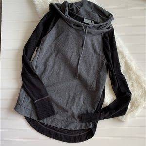 Athleta hoodie size XS black grey EUC
